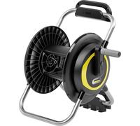 Kärcher Porte-tuyau HR 4, capacité max. 40 m, flexible, rangement mural et utilisation mobile dans le jardin, noir
