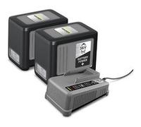 Kärcher Kit batterie Battery Power+ 36 V 2x6,0Ah + chargeur rapide 6A Anthracite