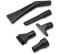 Kärcher Kit d'Accessoires pour Le Nettoyage de la Voiture, Ensemble de 6 Pièces Professionnel, Diamètre : DN 35, Poils Souples & Rigides, pour Habitacle, Sièges, Tapis de Sol & Tableau de Bord