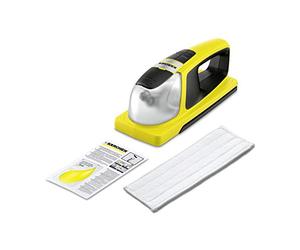 Kärcher KV 4 Nettoyeur à batterie Vibrant avec batterie lithium-ion 35 min, moteur électrique à eau pour tous les surfaces lisses, essuie-glace, concentré de nettoyage pour vitres 20 ml