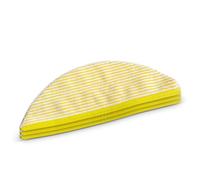 Kärcher Lingettes microfibres lavables (Lot de 3) pour robot aspirateur RCV 5 - Jaune