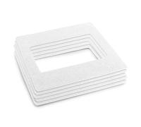KÄRCHER Lot de 2 Pads de Nettoyage pour Robot Lave-Vitres RCW 4, Microfibres Premium Haute Absorption, Lavables en Machine, Idéal pour Grandes Surfaces Vitrées et Miroirs