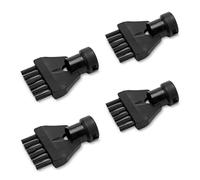 Kärcher Lot de 4 brosses à Joints d'origine pour Tous Les nettoyeurs Vapeur Kärcher SC EasyFix et Deluxe, Noir