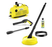 Kärcher Nettoyeur Haute Pression K 2 Premium Horizontal Home, Pression : max. 110 bar, Débit : 360 l/h, Surface : 20 m²/h, Poids : 3,5kg, Pistolet Haute Pression, Rotabuse, Lance Vario Power, Kit Home