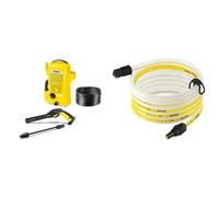 Kärcher Nettoyeur Haute Pression K 2 Universal Edition, Pression : Max. 110 Bar & 26431000 Tuyau d'aspiration et Filtre de 5 m pour Accessoire de Nettoyeur Haute Pression, Blanc, Jaune