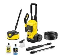 Kärcher Nettoyeur Haute Pression K 4 FJ Home, Pression max. 130 bar, Débit : 420 l/h, Surface : 30 m²/h, Filtre à Eau, Poids : 5,7 kg, Pistolet HP, Rotabuse, Lance Vario Power, Buse à Mousse, Home Kit