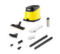 Kärcher Nettoyeur Vapeur SC 3 Deluxe EasyFix, Pression Vapeur : 3,5 bar, Préchauffage : 30 s, Puissance : 1 900 W, Surface : 75 m², Réservoir : 1 l, avec Kit de Nettoyage de Sol, Buses et Brosse Ronde