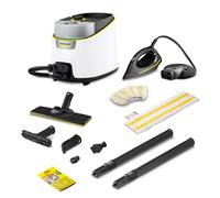 Kärcher Nettoyeur Vapeur SC 4 Deluxe Iron, Pression Vapeur: 4 bar, Préchauffage: 3 min, Surface: 130 m², Réservoir: 0,5 l + 1,3 l, avec Kit de Nettoyage de sol EasyFix, Buses, Fer à Repasser