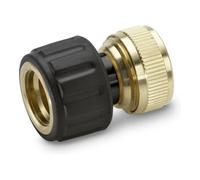 Kärcher Home & Garden 2.645-018.0 laiton Adaptateur de tuyau Ø 19 mm (3/4\ ) avec système aquastop