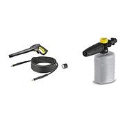 Kärcher Set Quick Coupling compatible avec toutes les nettoyeurs haute pression sauf modèles avec enrouleur & Canon à mousse 0,6L accessoire pour nettoyeurs haute pression