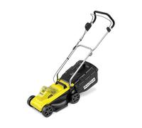 Kärcher Tondeuse à Gazon sans Fil LMO 2-18, Volume du réservoir d'herbe 30 l, réglage de la Hauteur de Coupe sur 5 Niveaux 3500 TR/Min, sans Batterie ni Chargeur, Jaune