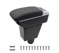 KAERGK Accoudoirs de voiture pour Renault Dacia Sandero 2 Stepway Logan 2 consoles centrales pour voiture - Double espace de rangement avec porte-gobelet - Boîte utilitaire arrière - Montage facile