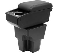 KAERGK Accoudoirs de voiture pour Volkswagen T-Cross 2019-2025, console centrale, double espace de rangement, avec porte-gobelet, 2 ports USB, en cuir confortable et durable, montage facile (ligne