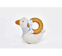 Käthe Kruse Mini hochet en forme de canard I Jouet de motricité pour enfants à partir de 0 ans I Doudou hochet et jouet de motricité en un seul