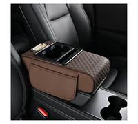 KAEW Coussin Accoudoir Voiture pour Ford Fiesta | Fiesta Plus/Titanium/St-Line, Multifonctionnel Coussin de Console Centrale de Voiture Boîte de Rangement Accoudoir,Brown