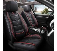 KAEW Housse de siège de Voiture pour Ford Kuga II 2012 2013 2014 2015 2016 2017 2018 2019, Couvre-Siège en PU Cuir, Imperméables Coussins de Siège Avant Et Arrière,Black-Red