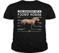 KAFANSHI The Anatomy of A Fjord Horse Shirt, Sweatshirt for Mens Black XXL