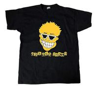 KAFANSHI The Toy Dolls Yellow Mascot Face Men T-Shirt Black L