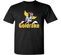 Kafei Men's Grendizer Shirt Atlas UFO Robot Grendizer T-Shirt Shirt Cartoons 80 Mazinger Black Manches Courtes(X-Large)