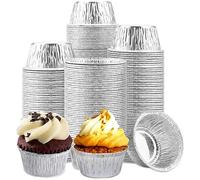 Kafei Ramekin Lot de 150 gobelets jetables en aluminium