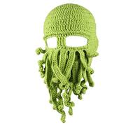 Kafeimali Head Barbare Vagabond Bonnet original pliable Barbe Pieuvre Pirate Casquettes, vert, Taille unique