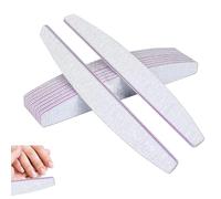 Kafeiya Lot de 10 Limes à Ongles,lime a ongles 100/180 double face lavable,Limes a ongles professionnelle,être Réutilisé Plusieurs Fois,pour Manucure Cosmétique,Animaux Domestiques,Maison(Gris)