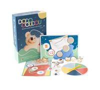 KAFEKOUCHE Dodo Doudou - Jeu rituel du Coucher pour Enfants 3 à 6 Ans - Facilite l’endormissement - Moment Complice Parent-Enfant - Made in Europe