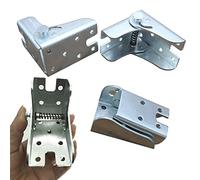 KAFENDA Lot de 4 charnières de pied de table pliantes, pieds de table pliables verrouillables à 90° pour plans de travail pliables et tables pliantes de cuisine (argenté)