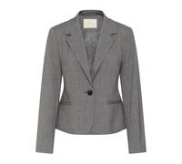 Kaffe - Blazer Rayé Gris avec Col en V - Femme - Vestes - Gris - Taille: 38 FR