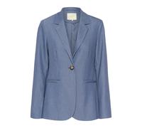 Kaffe - Blazer Vintage Indigo avec Col Classique - Femme - Vestes - Bleu - Taille: 48 FR