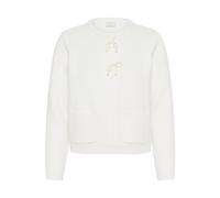 Kaffe Cardigan 'KAbowie' blanc / blanc naturel, Taille S