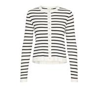 Kaffe Cardigan 'KALilibeth' noir / blanc, Taille XXL
