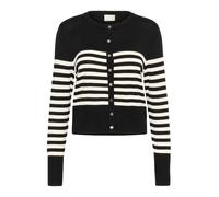 Kaffe Cardigan 'KALizza' noir / blanc cassé, Taille XL