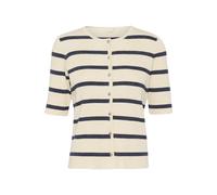 Kaffe Cardigan 'KAmorita' bleu nuit / blanc cassé, Taille XXL