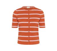Kaffe Cardigan 'KAMorita' orange / blanc, Taille XXL