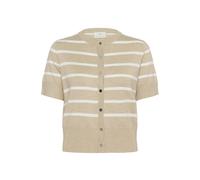 Kaffe Cardigan 'Lizza' beige chiné / blanc, Taille XS