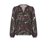 Kaffe Chemisier 'Beate' lie de vin / noir / blanc, Taille XS