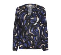 Kaffe Chemisier 'Ditte' beige / indigo / noir, Taille XL