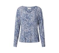 Kaffe Chemisier 'Geisa' bleu fumé / blanc, Taille L