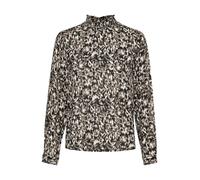 Kaffe Chemisier 'KA Amber' beige foncé / noir / blanc, Taille M-L