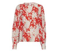 Kaffe Chemisier 'KA Louise' beige / rouge, Taille S