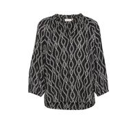 Kaffe Chemisier 'KA Sigrid' noir / blanc, Taille XXL