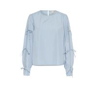Kaffe Chemisier 'KALevia' mastic / bleu clair / blanc, Taille XL