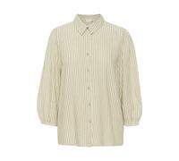 Kaffe Chemisier 'KAmilia' beige / blanc, Taille XXXL