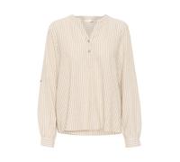 Kaffe Chemisier 'KAmilia' greige / blanc, Taille XXL