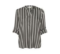 Kaffe Chemisier 'KAStridy' gris foncé / blanc, Taille XS