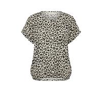 Kaffe Chemisier 'KAVilia' beige / noir / blanc naturel, Taille XL
