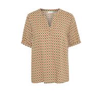 Kaffe Chemisier sapin / orange foncé / blanc, Taille XL