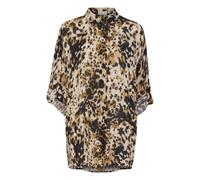 Kaffe Chemisier 'Thora' beige / marron / noir, Taille XXXL