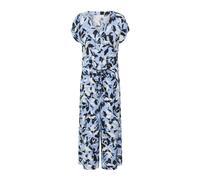 Kaffe - Combinaison Bleue à Imprimé Floral et Manches Courtes - Femme - Combinaisons et Ensembles - Multicolore - Taille: 42 FR